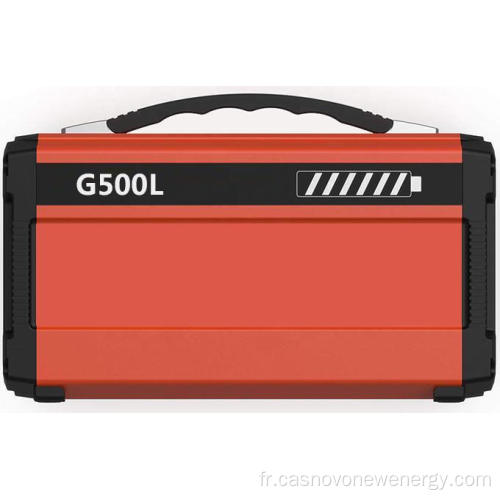 AC 100V / 110V / 120V 500W G500L Batterie de stockage d'énergie portable G500L